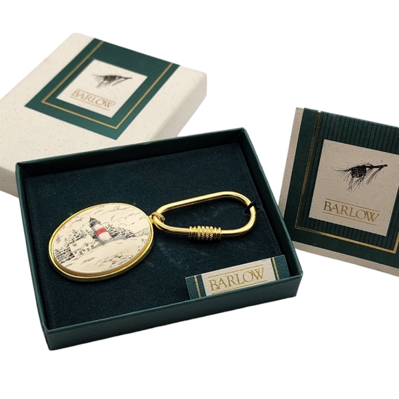 NIB Barlow Key Chain Lighthouse by the Sea - New In Box - Picture 1 of 4